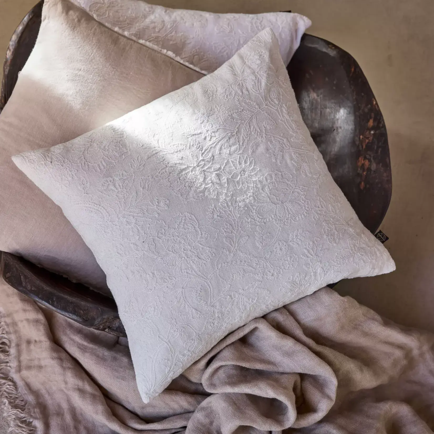 Haomy Housse de coussin Phoenix Blanc 45*45