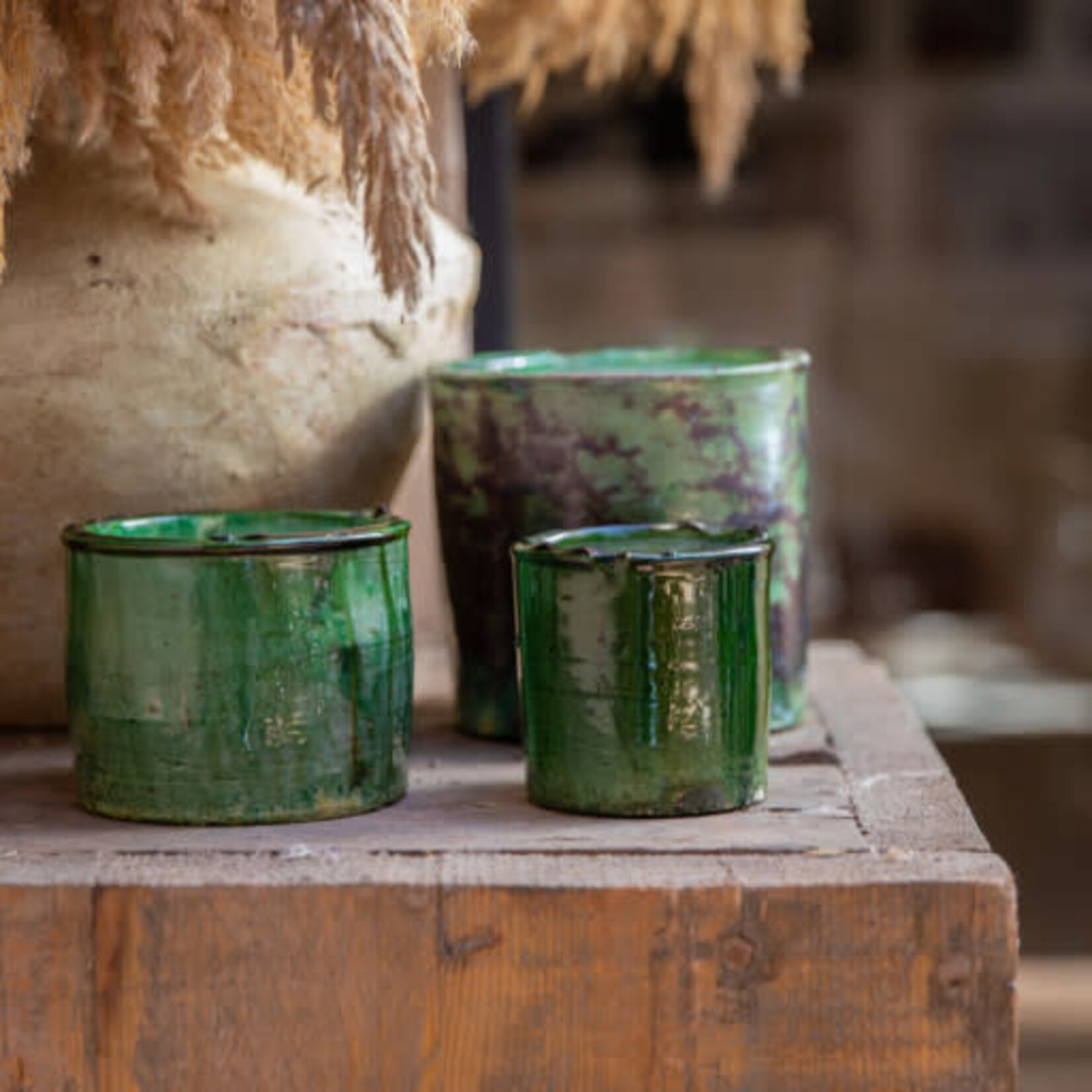 Côté Bougie Bougie Céramique Tamegroute Vert Menthe et Thé