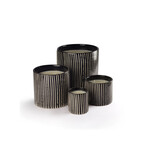 Côté Bougie Bougie Zébrée Céramique Mandarine Majorelle