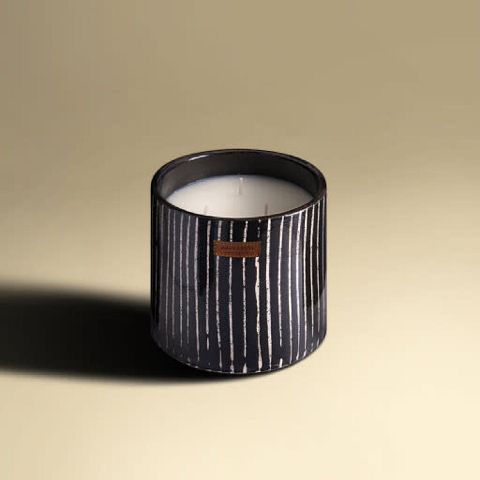 Côté Bougie Bougie Zébrée Céramique Mandarine Majorelle