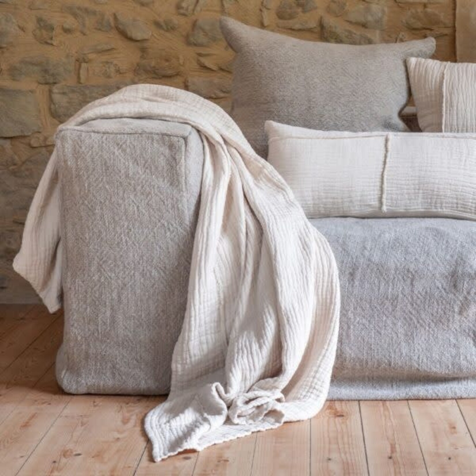 Bed and Philosophy Plaid Natte Crème 140*200 cm