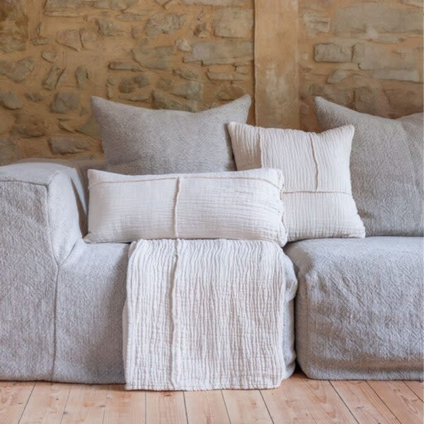 Bed and Philosophy Coussin Naxos Crème 50*50 cm