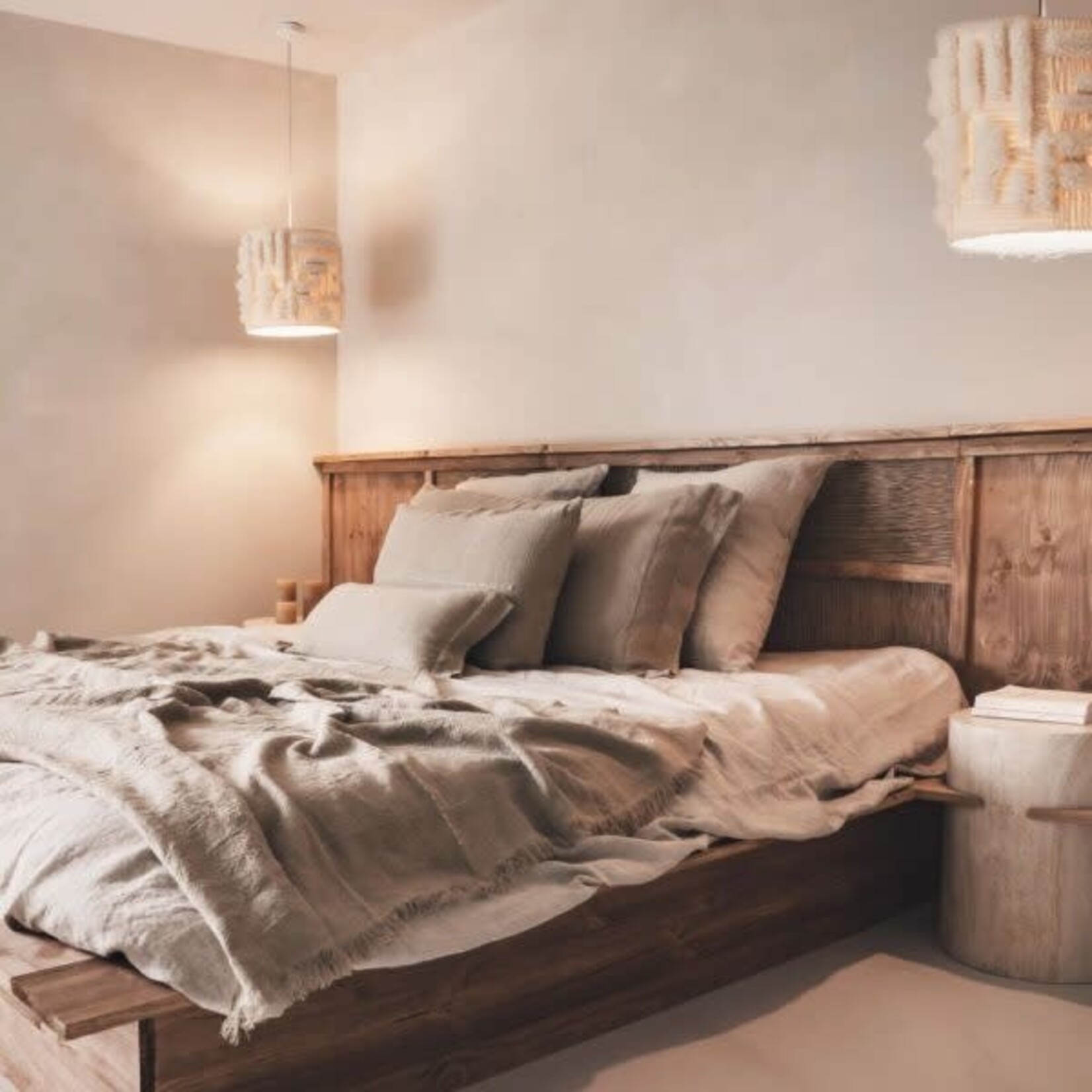 Bed and Philosophy Plaid Come Back Sable 140*220 cm