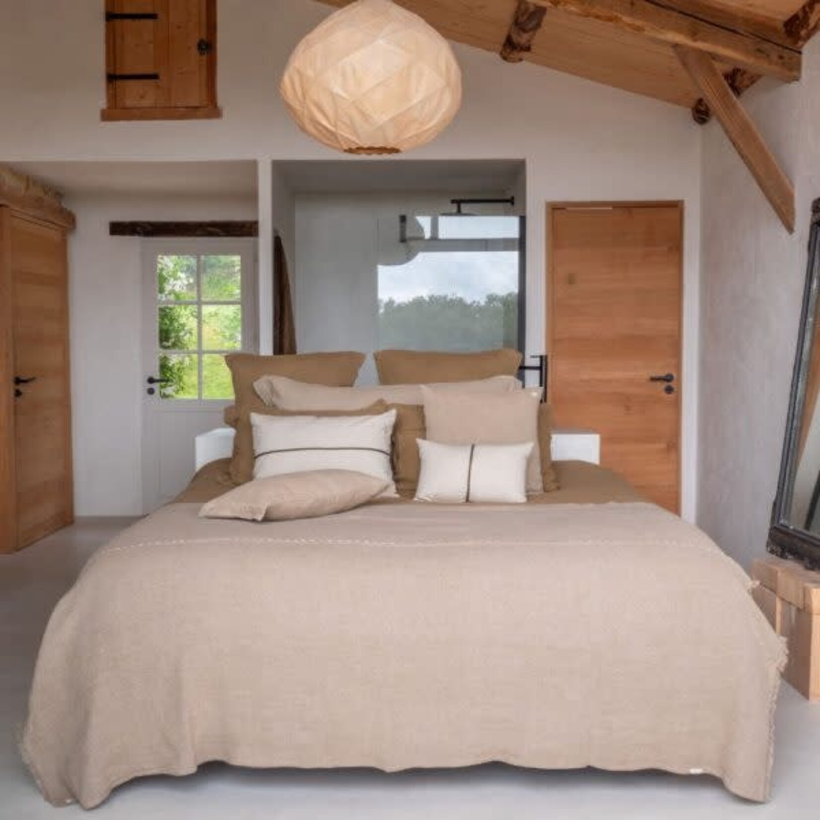 Bed and Philosophy Coussin Cross Sable 50*50 cm