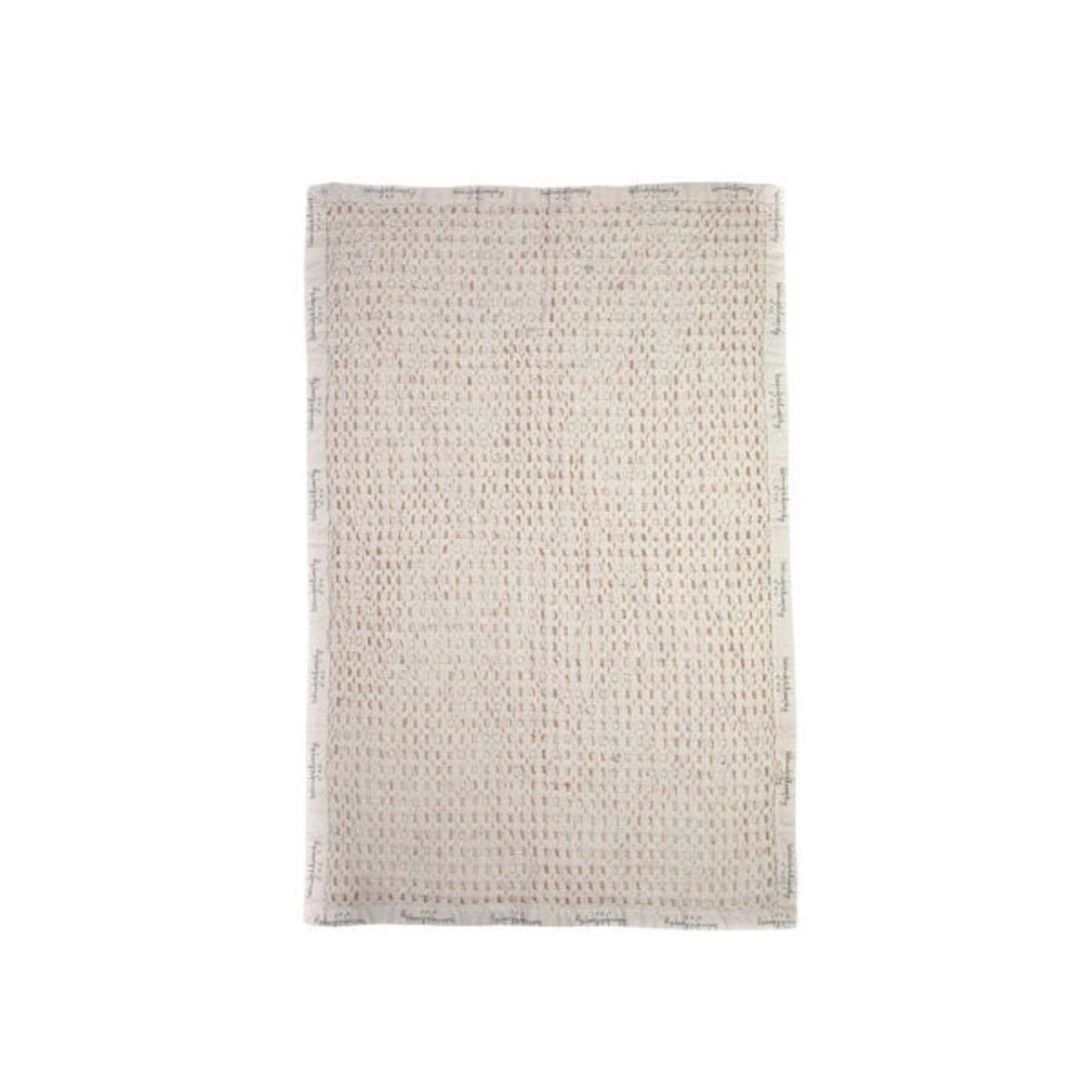 Bed and Philosophy Plaid Mireille Ecru 130*180 cm