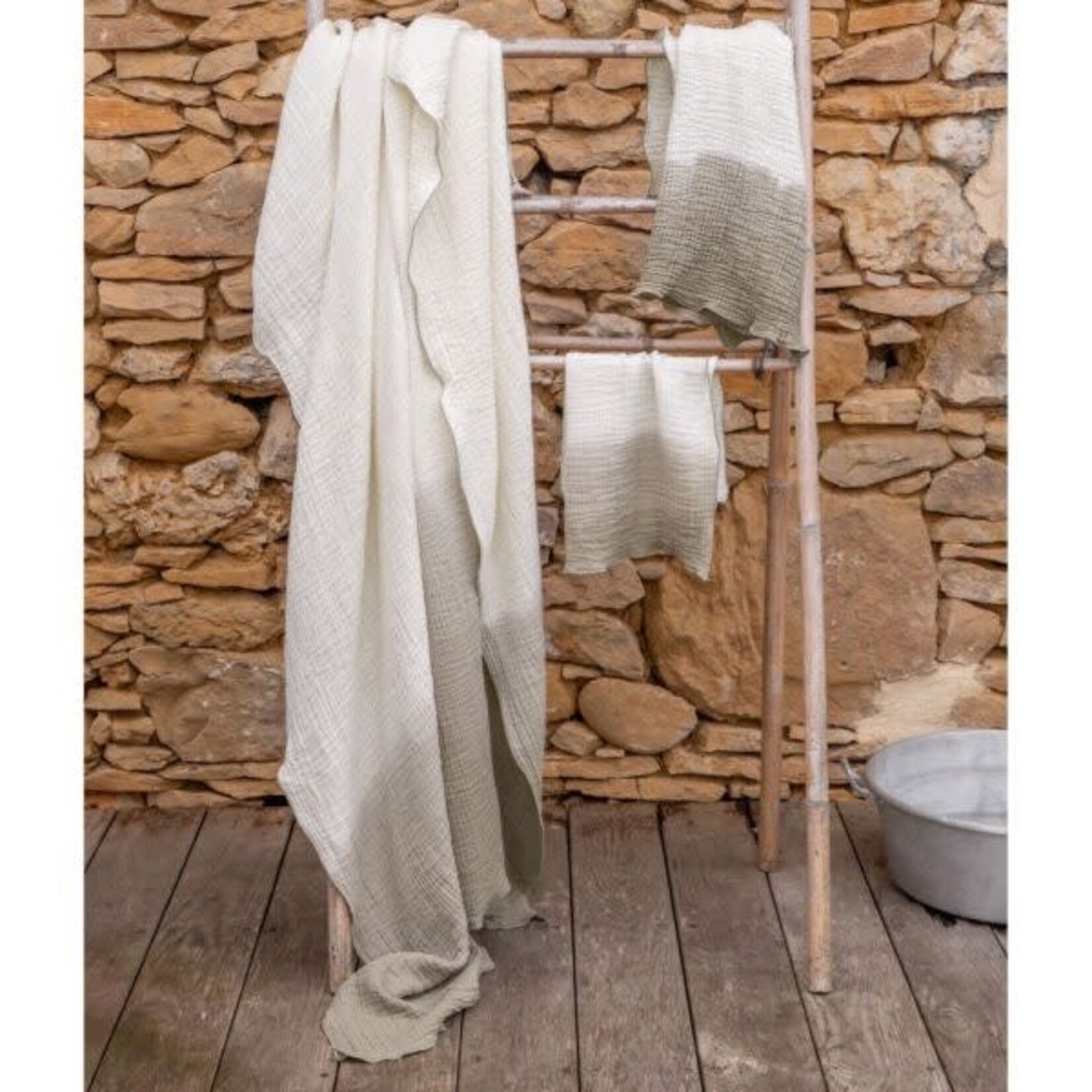 Bed and Philosophy Plaid Philo Ciment 150*180 cm