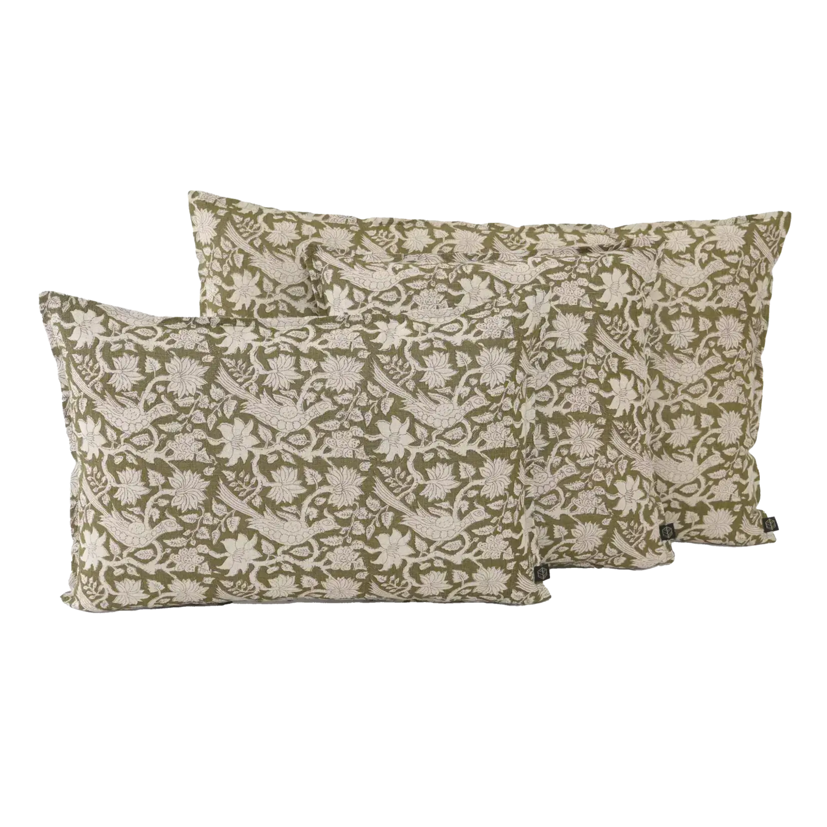 Haomy Housse de coussin Jaipur Kaki 45*45