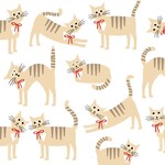 Serviettes en Papier Cat Story 33*33