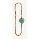 Le Monde est Stone Bracelet Coeur de Pierre Amazonite
