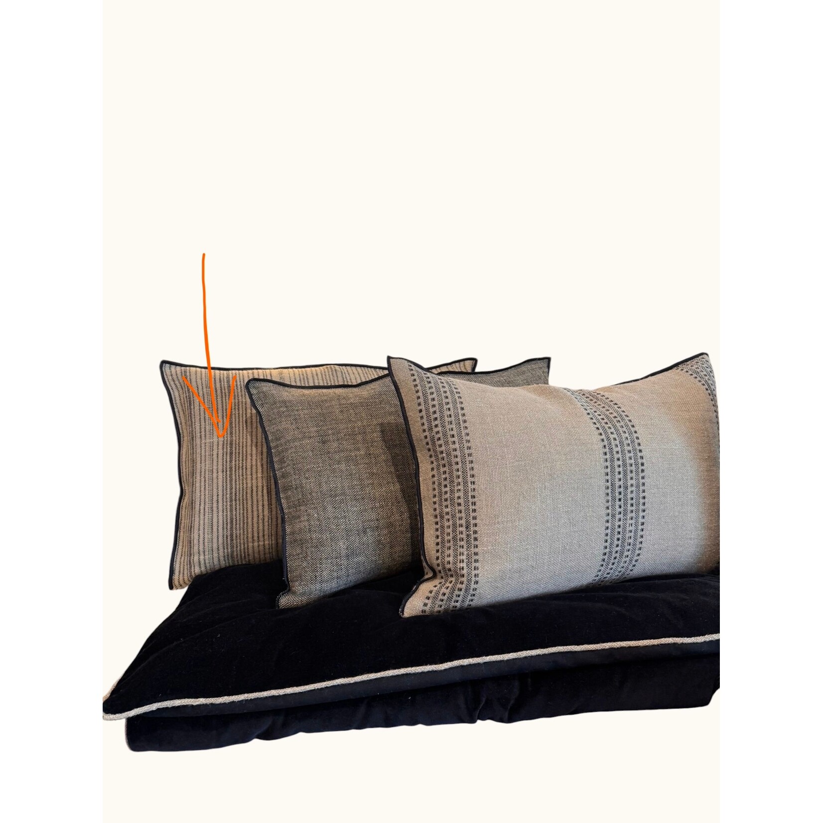 Maison de Vacances MDV Coussin 40*60 Toile Rustique Byzance