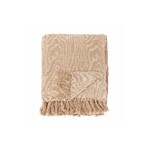 Bloomingville Okapi Plaid Coton Recyclé Marron et Naturel