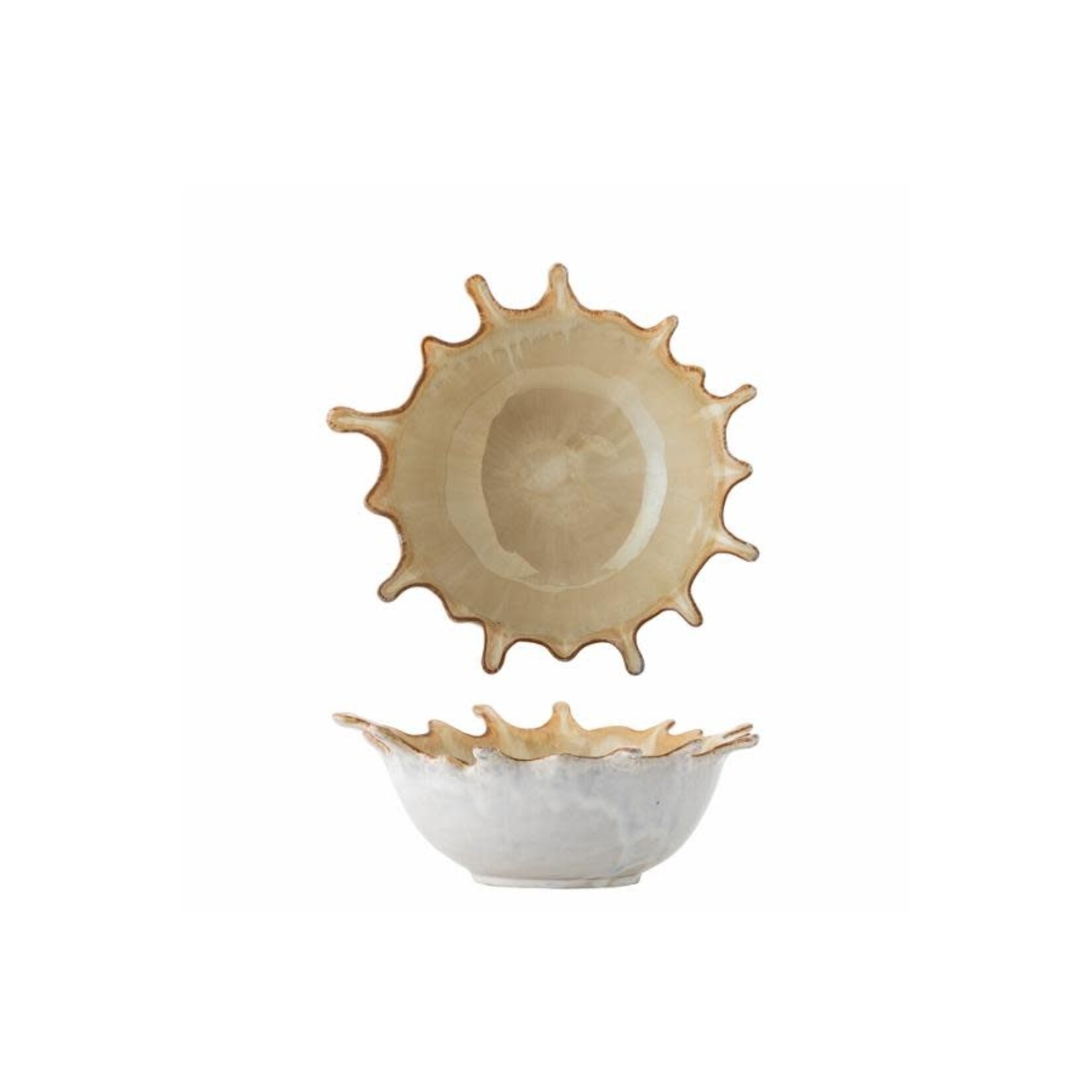 Bloomingville Alcott Bowl Saladier 24 cm Nature Grès