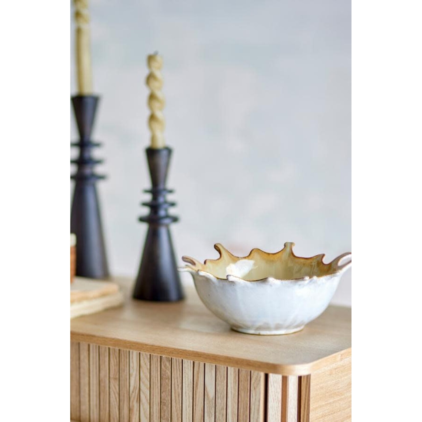 Bloomingville Alcott Bowl Saladier 24 cm Nature Grès