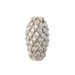 Bloomingville Vase Glenda Déco Blanc Grès 21cm * 34 cm