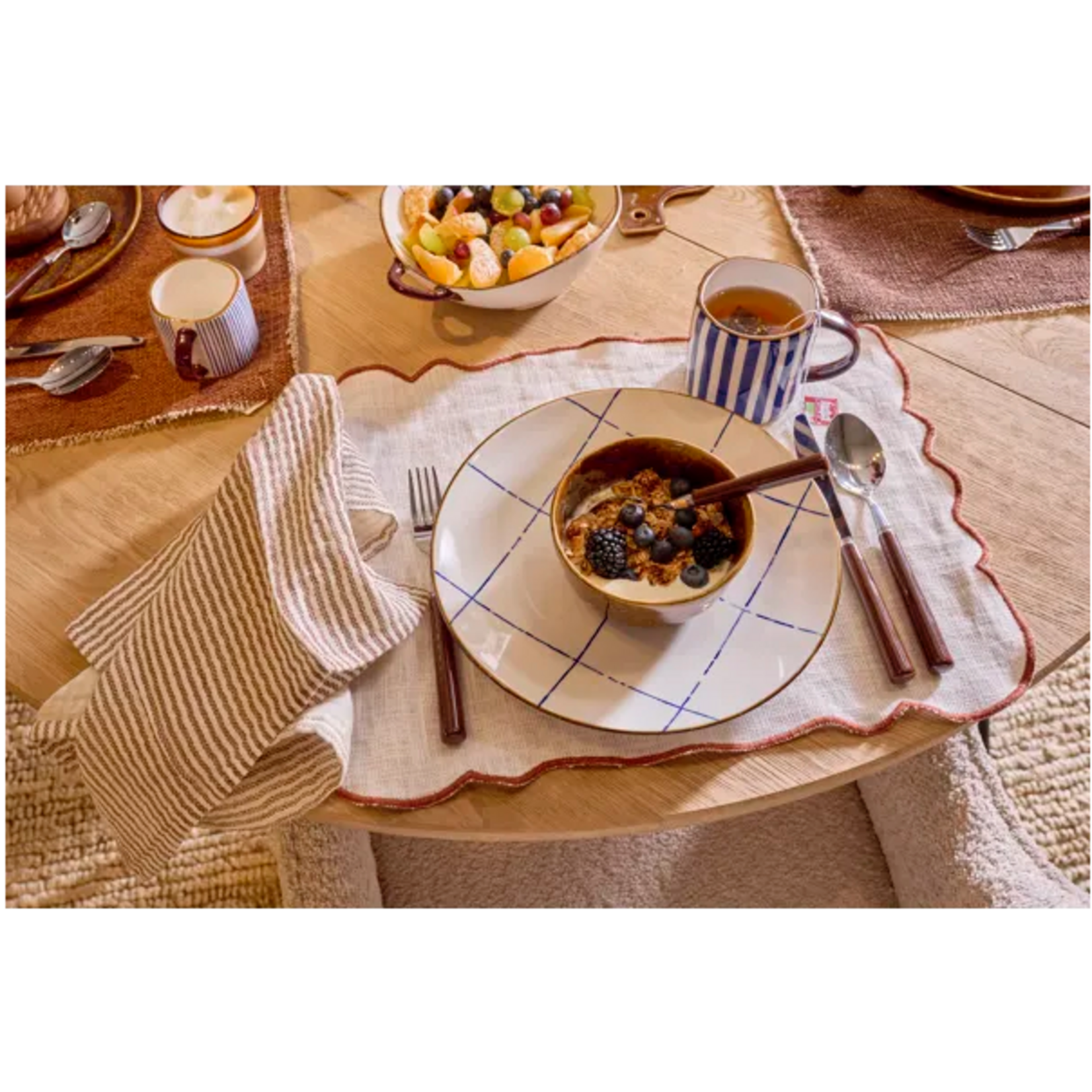 Pomax Anafi Assiette Plate 26,5 cm