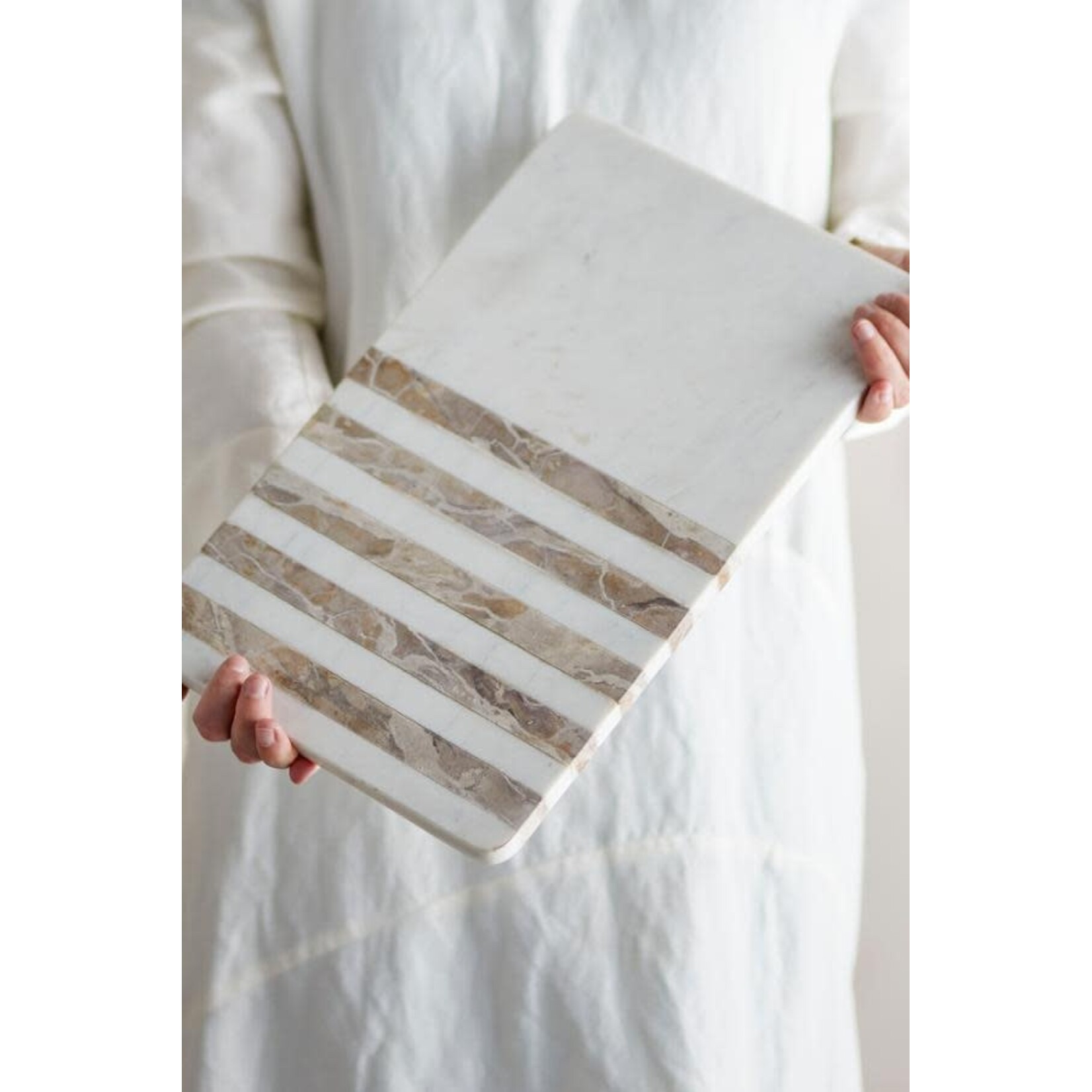 Bloomingville Novelle Planche Marbre Blanc