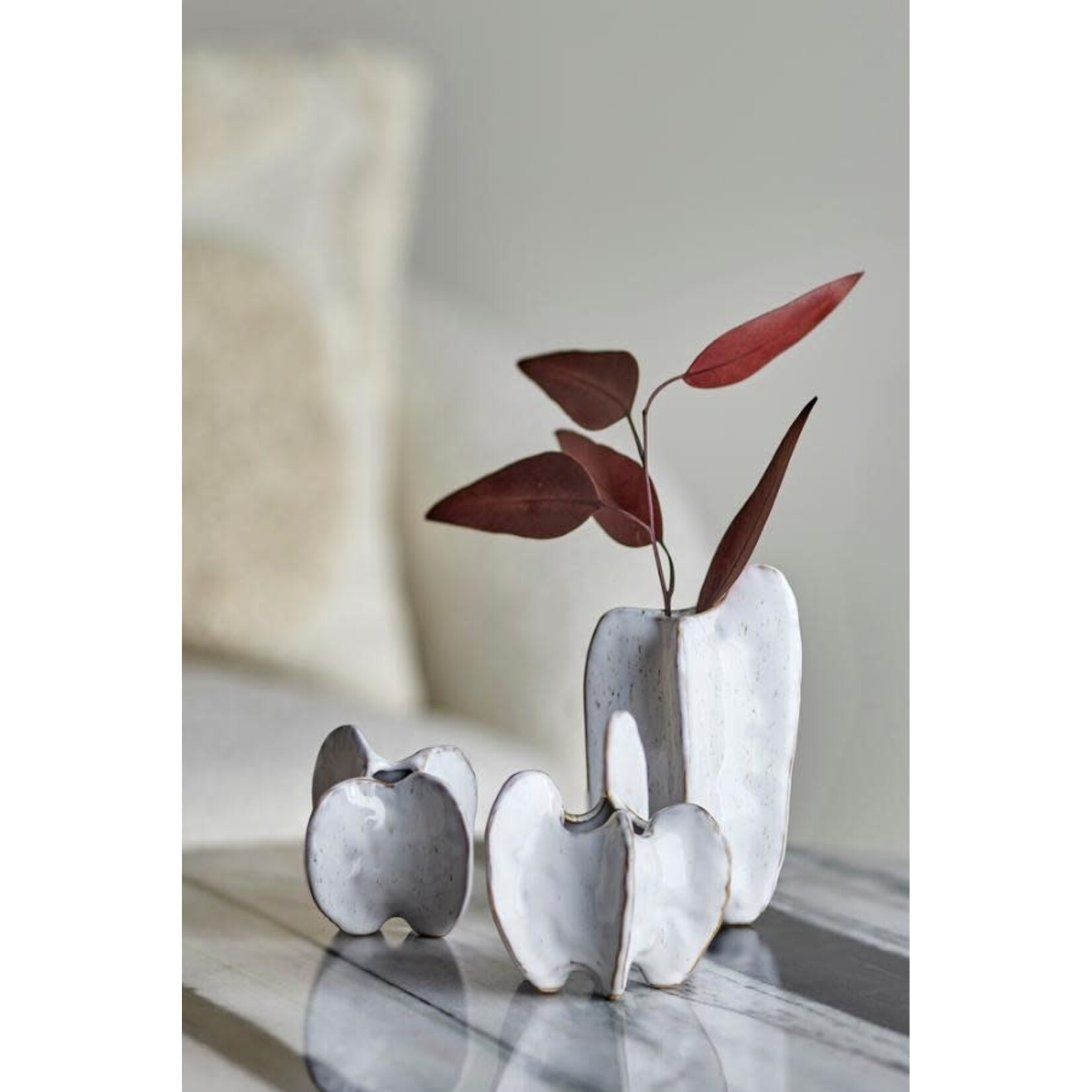 Bloomingville Jayce Set de 3 Vases en Céramique