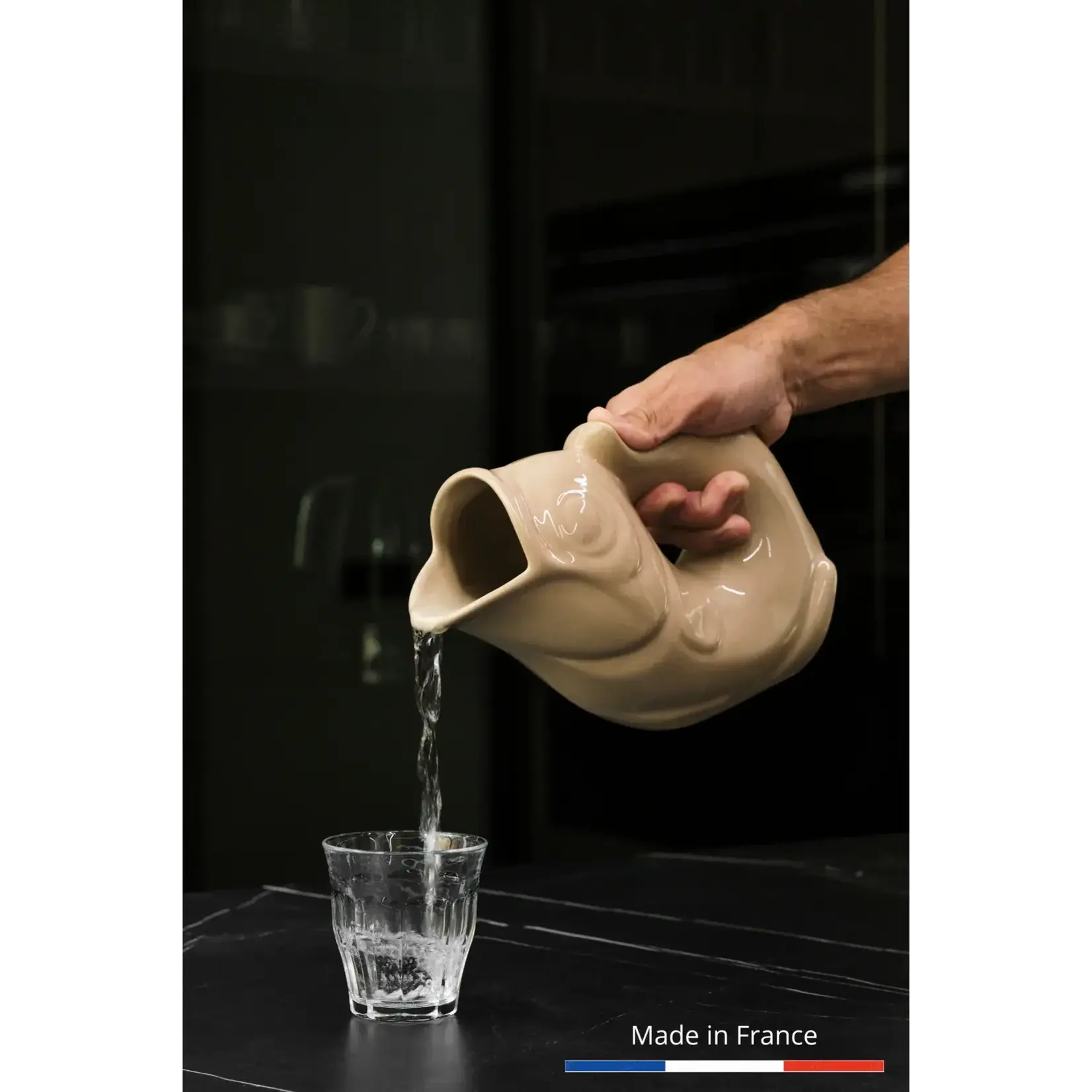 Manufacture de Charolles Carafe Glouglou Sable Brillant