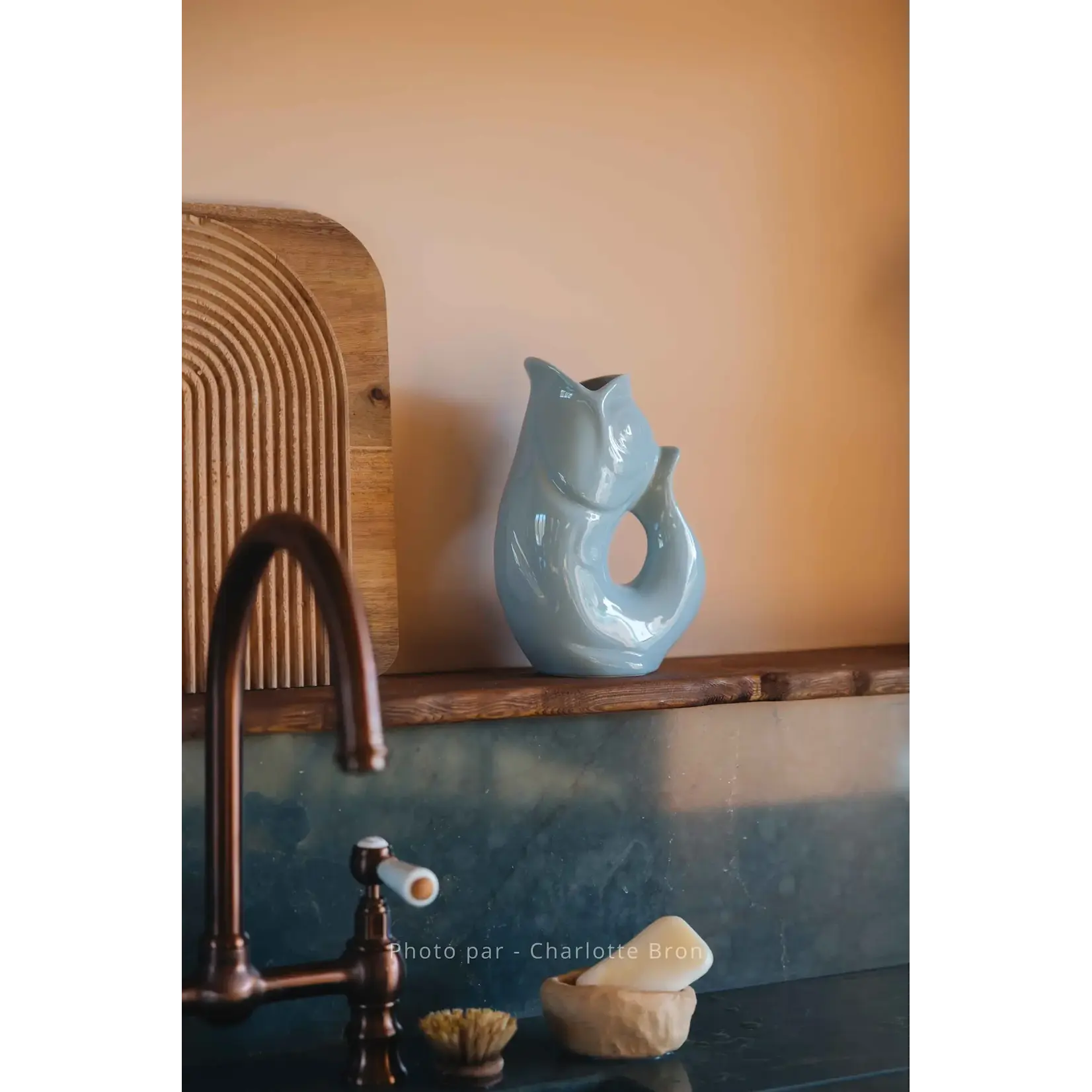 Manufacture de Charolles Carafe Glouglou Eucalyptus Brillant