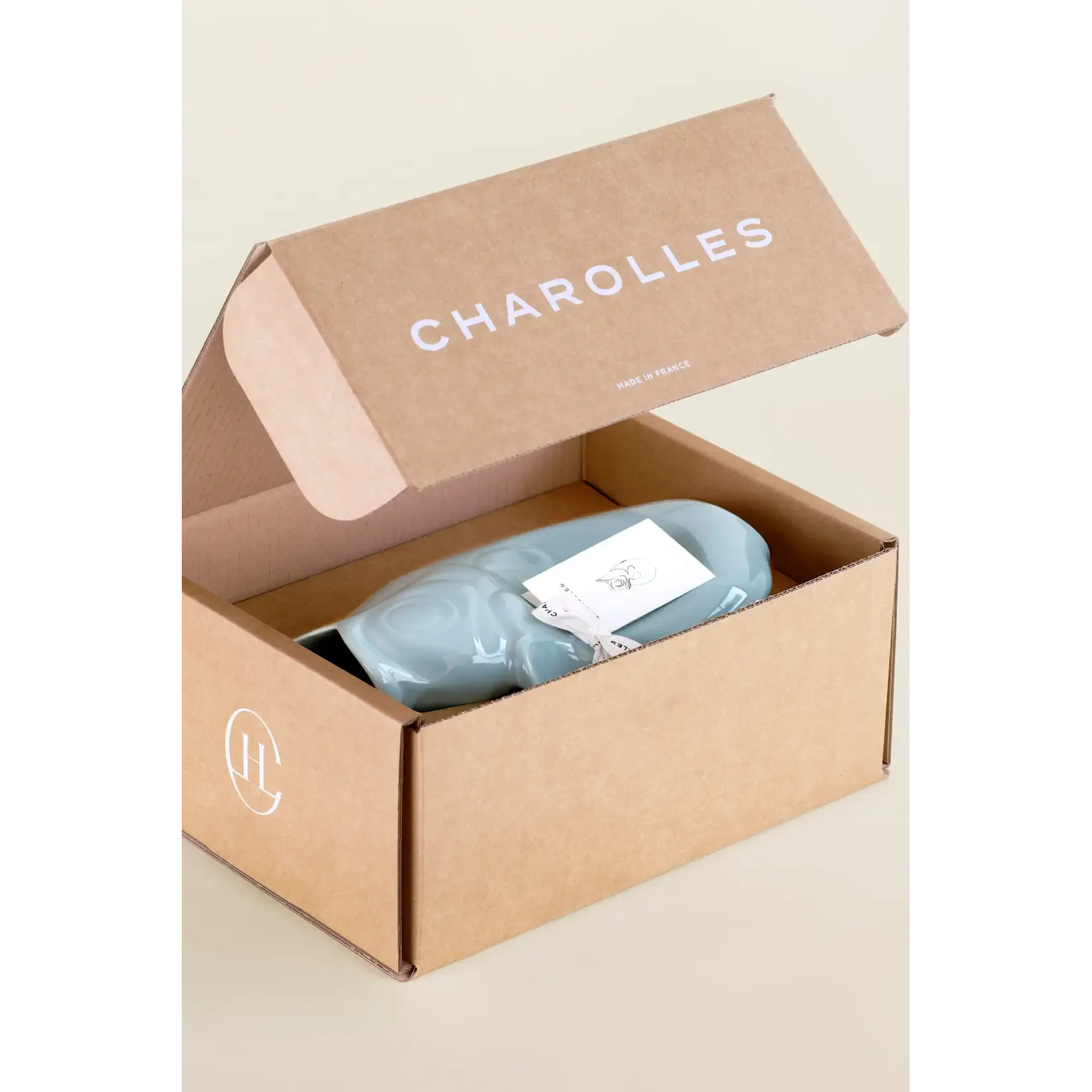 Manufacture de Charolles Carafe Glouglou Eucalyptus Brillant