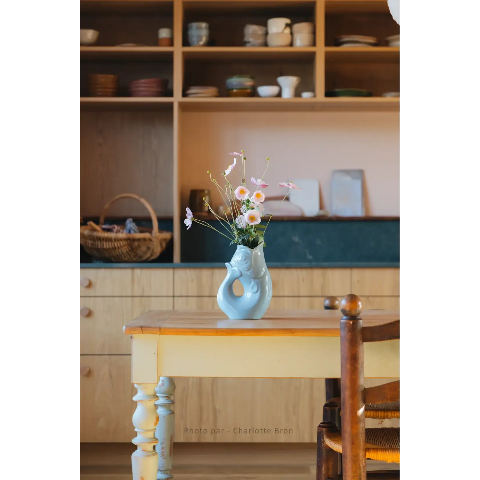 Manufacture de Charolles Carafe Glouglou Eucalyptus Brillant