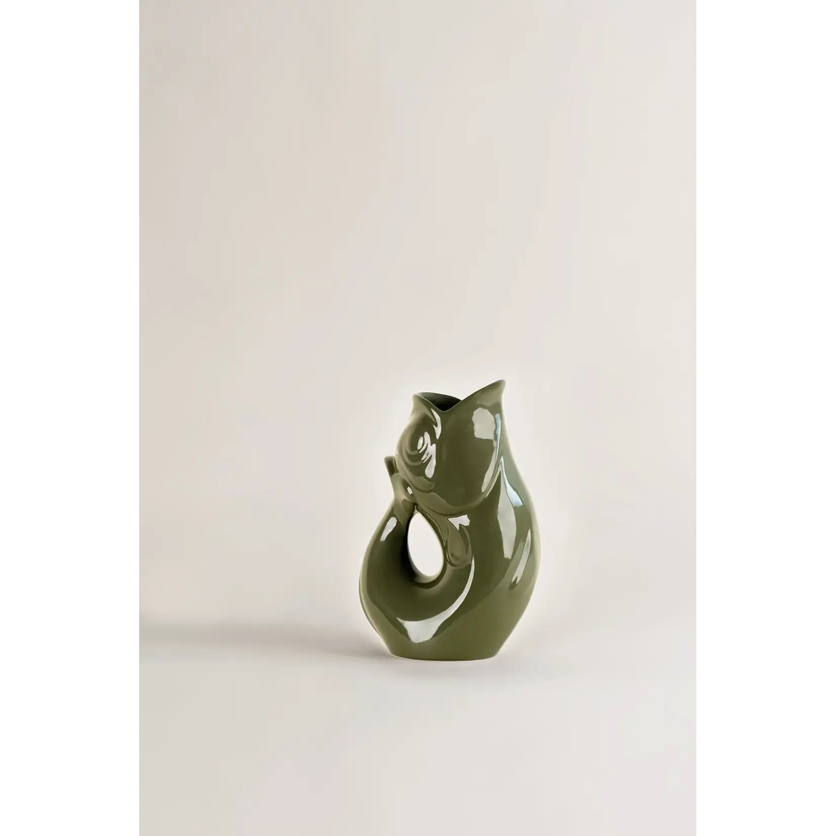 Manufacture de Charolles Carafe Glouglou Kaki Brillant