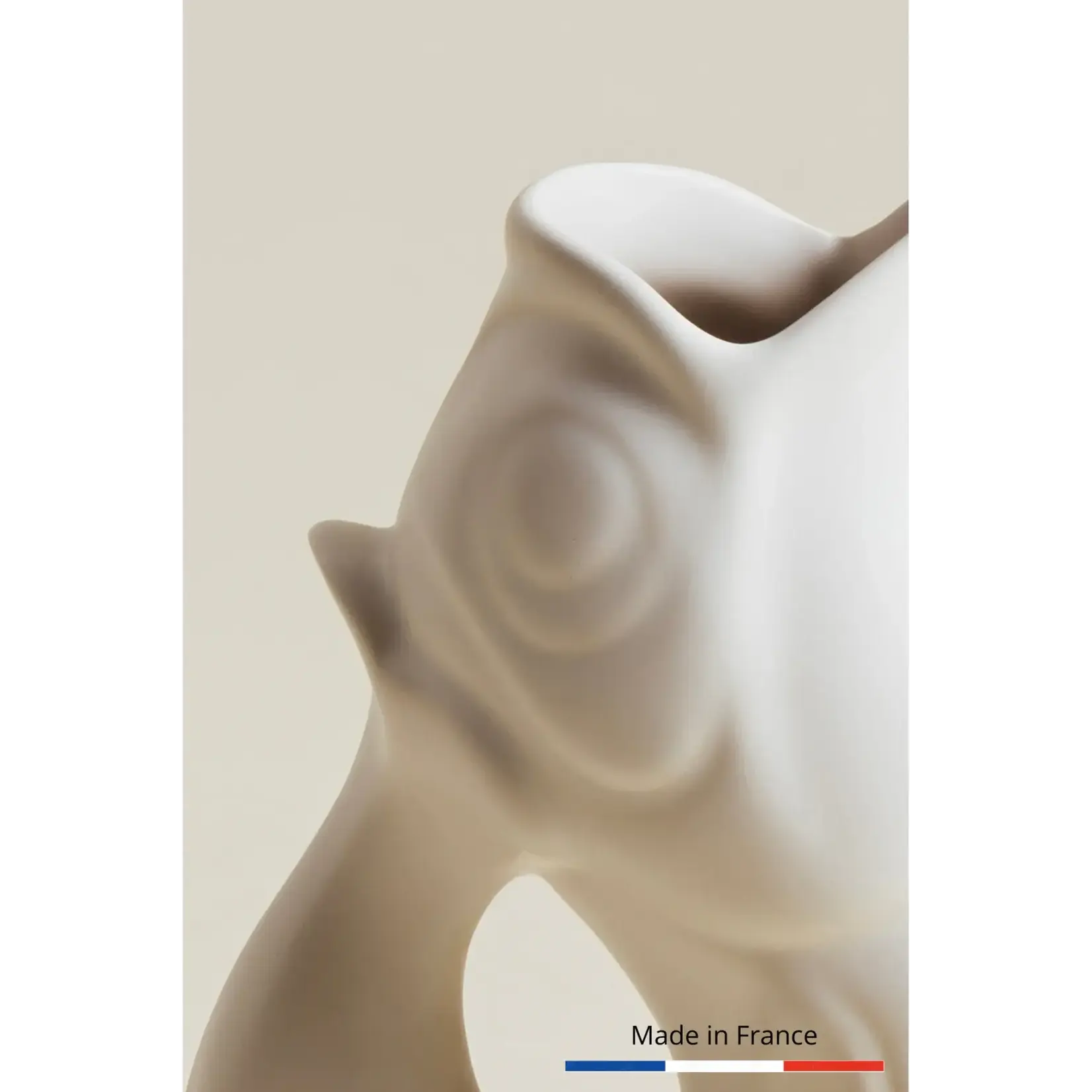 Manufacture de Charolles Carafe Glouglou Blanc Mat