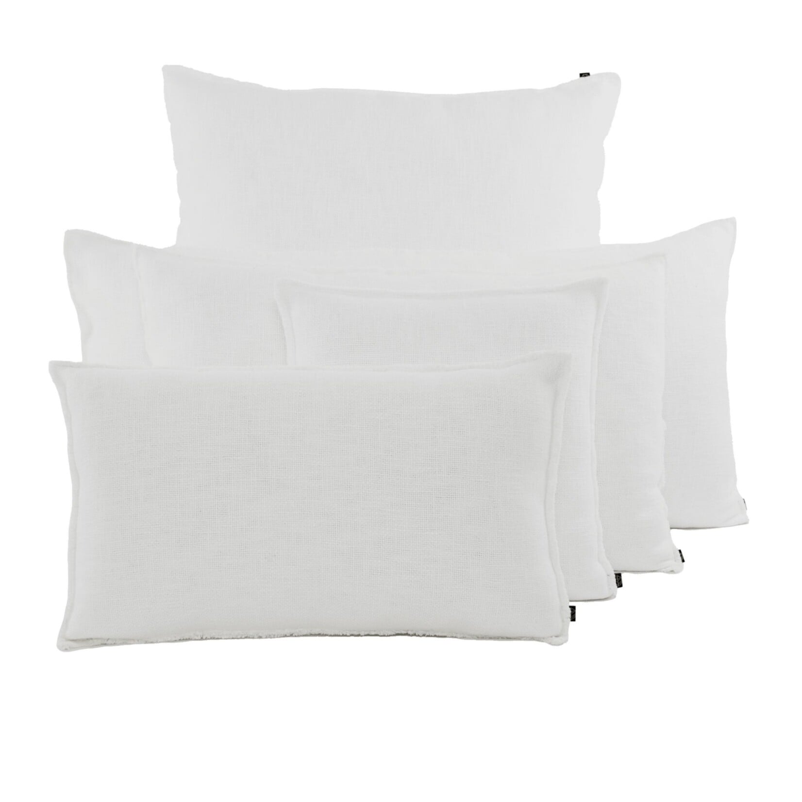 Haomy Housse de coussin California Blanc 40*60
