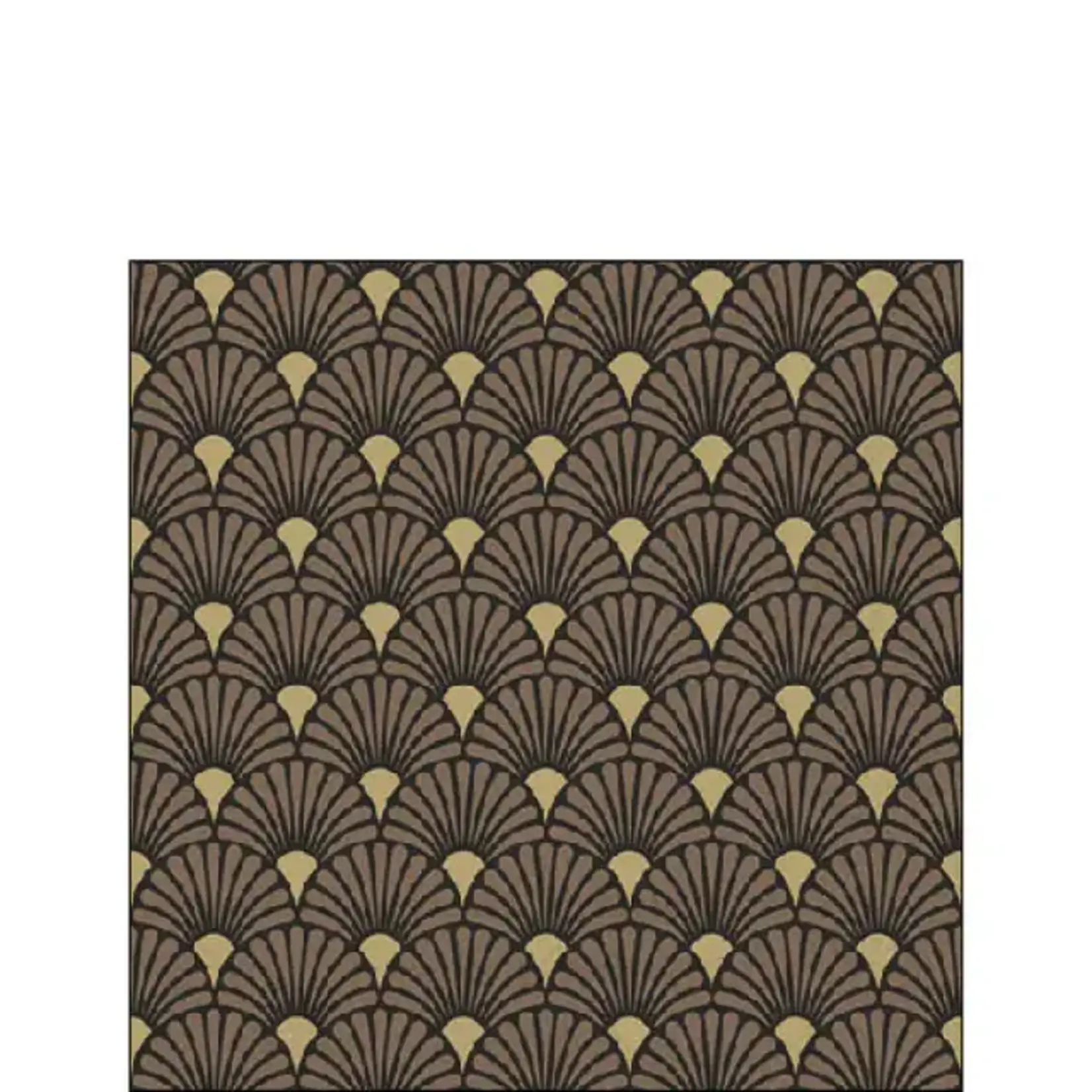 Serviettes en Papier 25 cm Art Déco Black