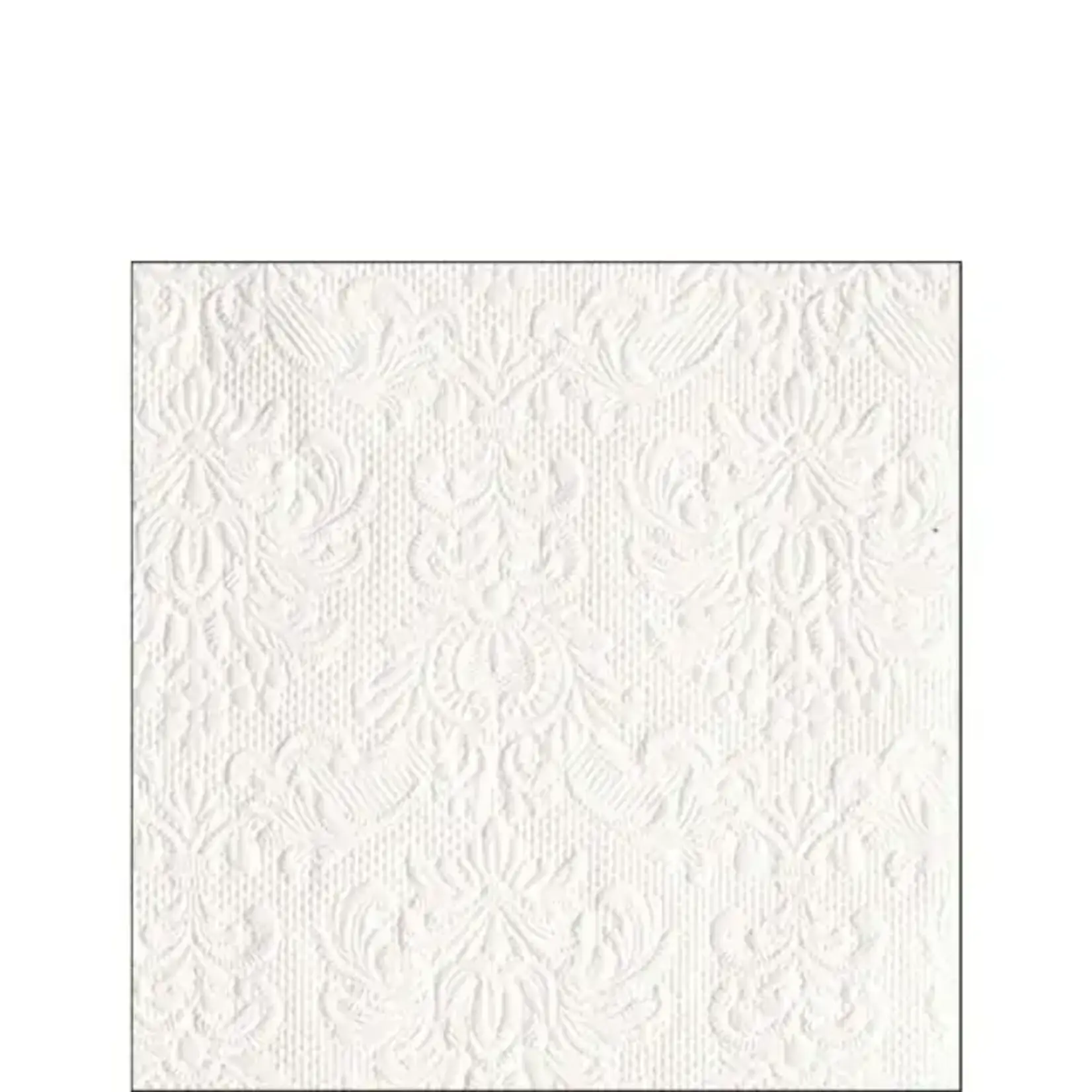 Serviettes en Papier 25 cm Elegance White