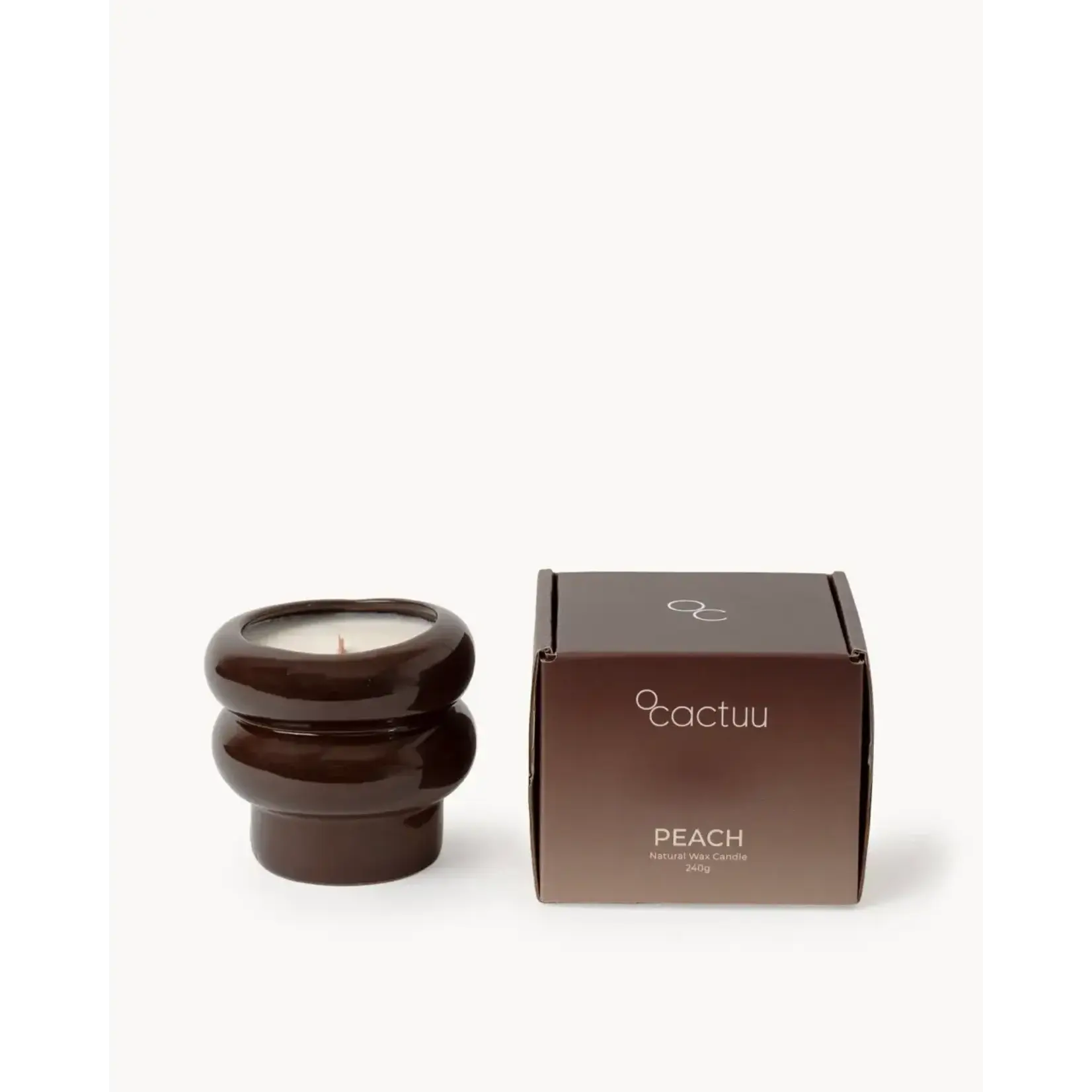 Ocactuu Bougie Ripple 240 gr Marron Peach