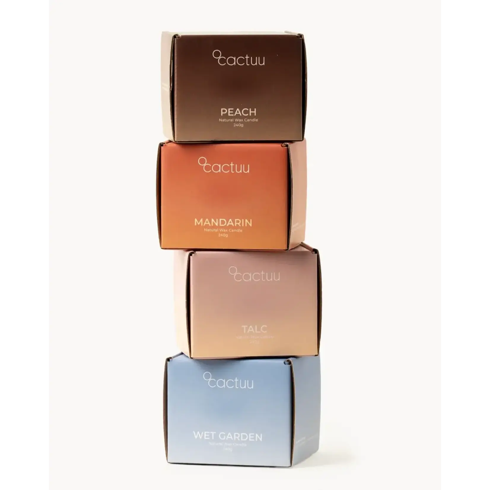 Ocactuu Bougie Ripple 240 gr Terracotta Mandarine