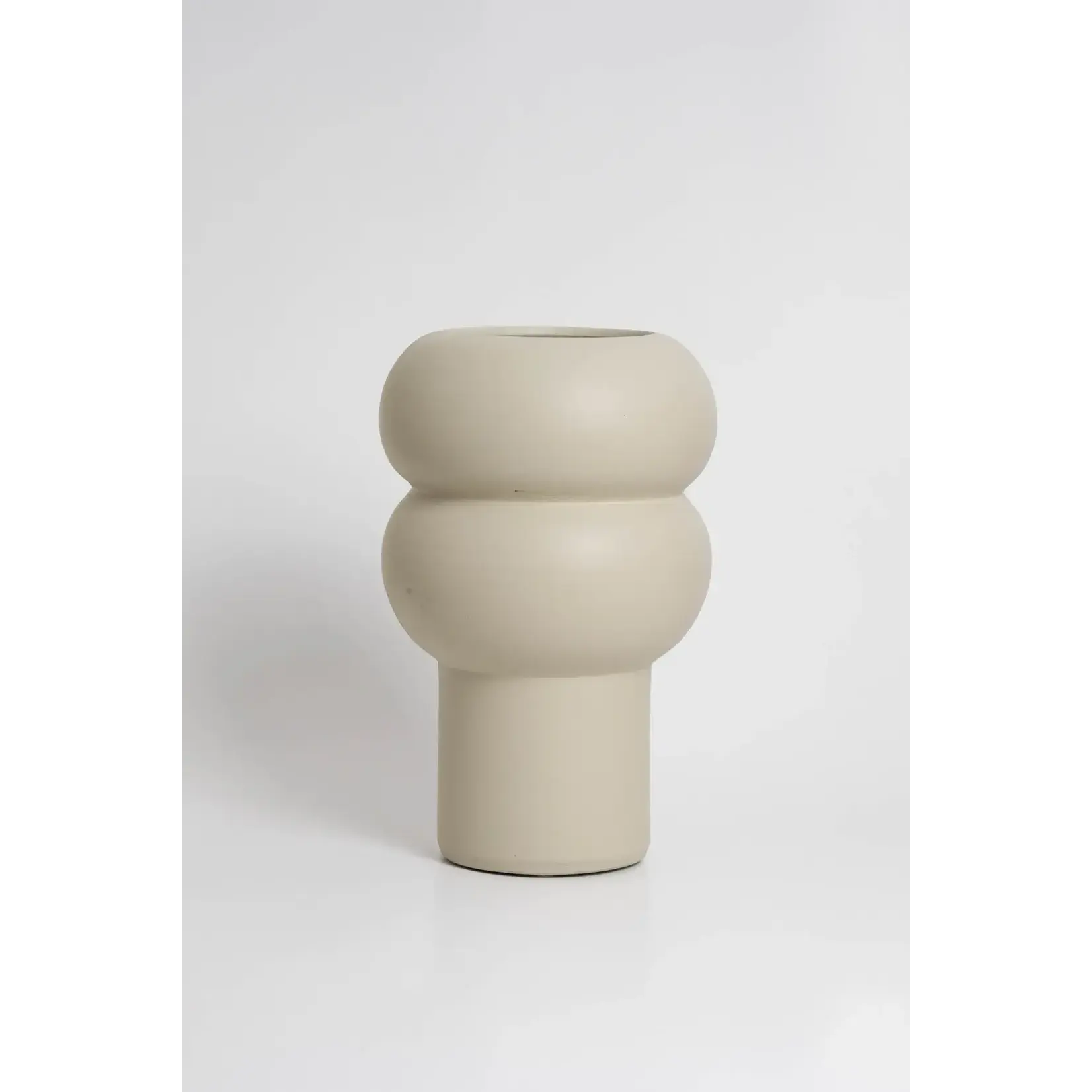 Ocactuu Vase Ripple L Off White