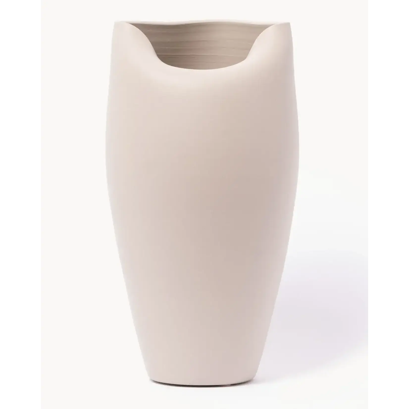 Ocactuu Vase Peony L Off White