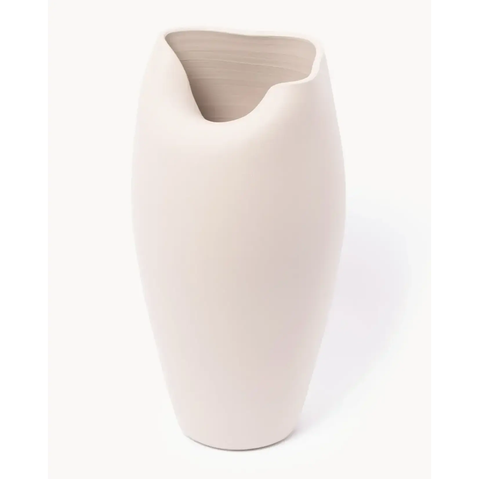Ocactuu Vase Peony L Off White