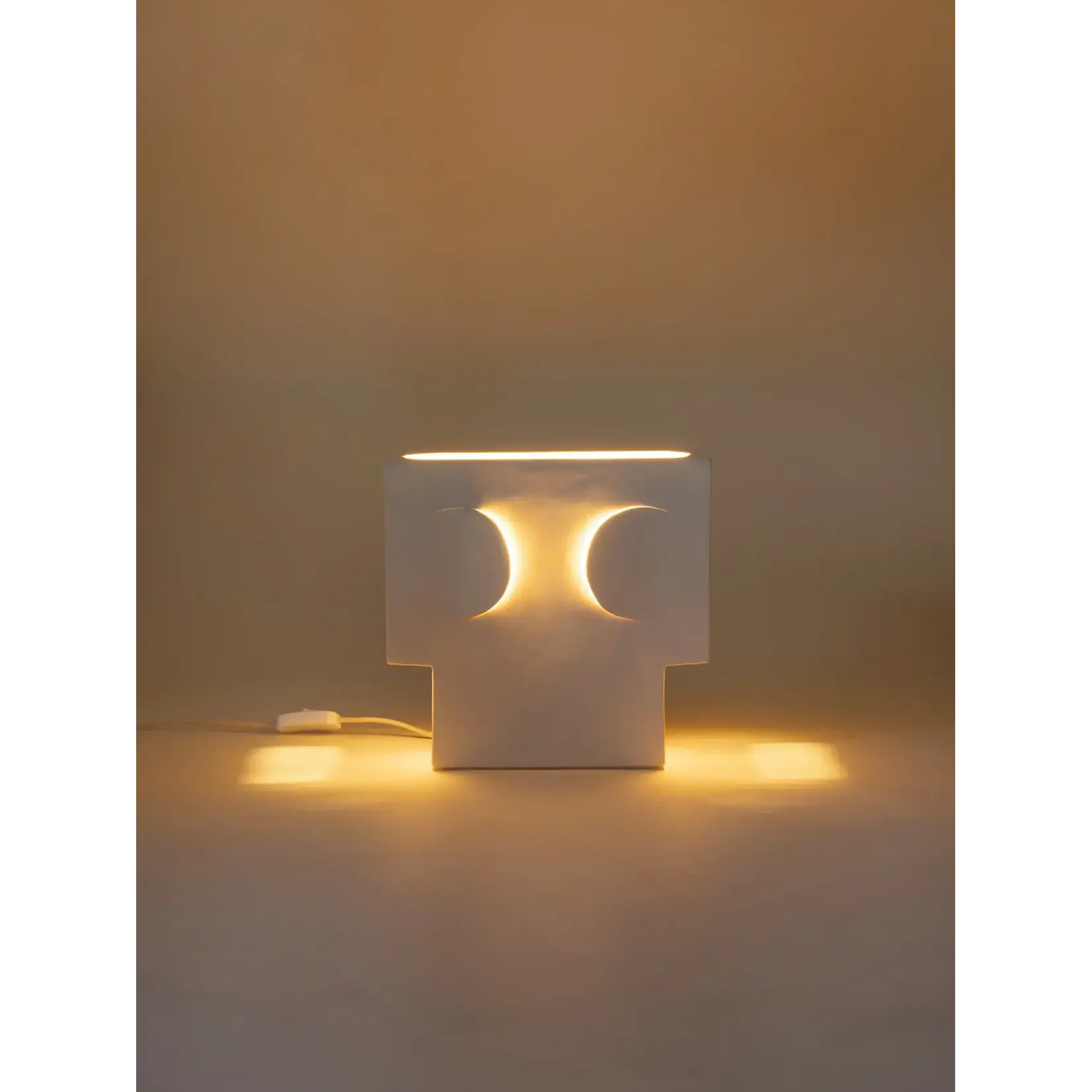 Pomax Eclipse Lampe Blanche 28*27 cm