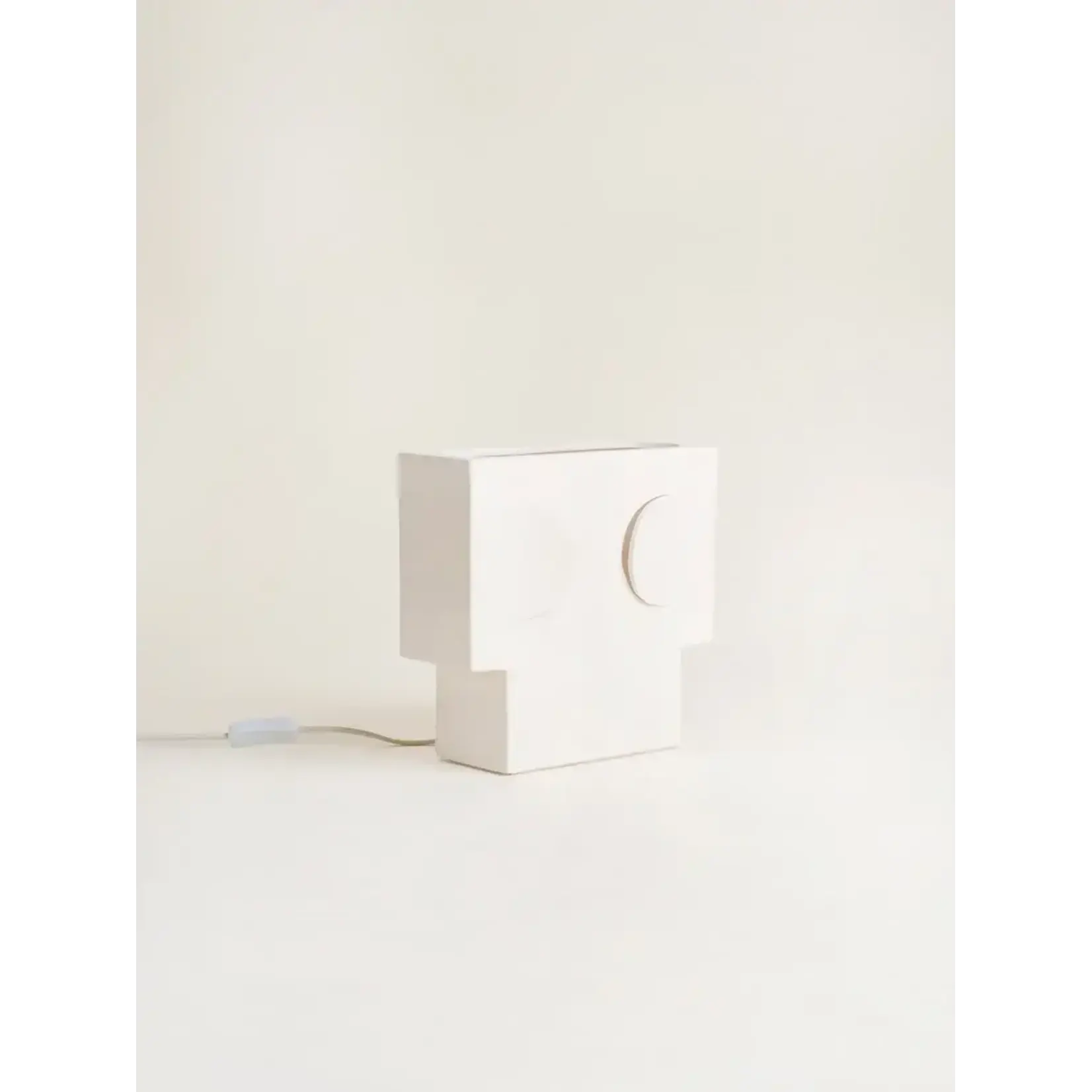 Pomax Eclipse Lampe Blanche 28*27 cm