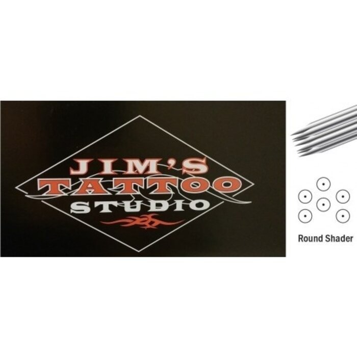 Jim's Tattoo Studio Round Shaders - Doos Van 20 Jims Cartridges