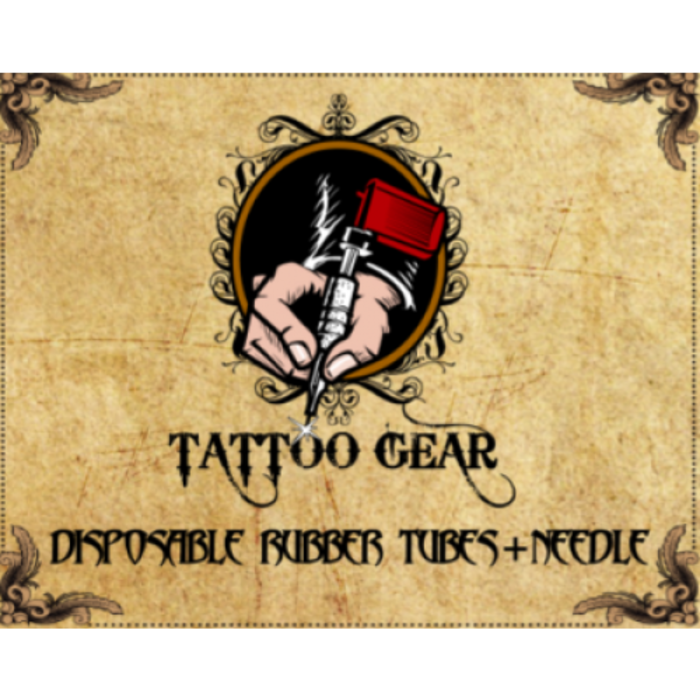 Tattoogear Round Liners -25 mm Grips met Naald  Per stuk - Wit -Plastic