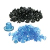 Top Hat Grommets - Blue - Pack of 100