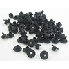 Soft Top Hat style Grommets Black 100 pack