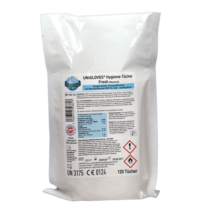 Unigloves Hygienic Tissue refill  pack 120pcs