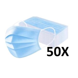 Mond maskers 50 stuks per doos wit