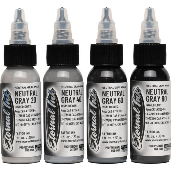 Eternal ETERNAL INK EU 1OZ/30ML NEUTRAL GRAY SET