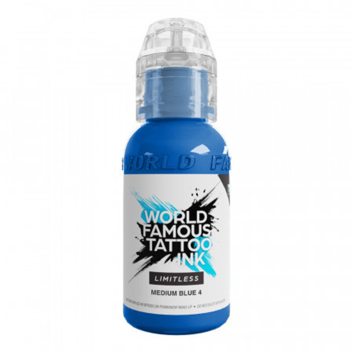 World Famous Limitless World Famous Limitless - Medium Blue #4 Tattoo Ink - 30 ml / 1 oz
