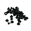 Hard Top Hat Style Grommets Black Pack of  100