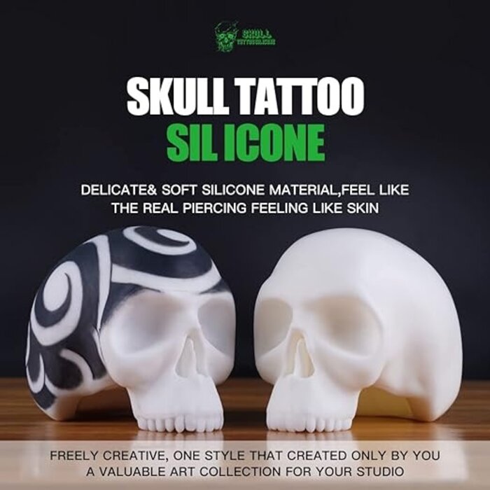 Dragonhawk pumpkin Tattoo Sil Icone soft Silicone for tattoo artists (SKULL)