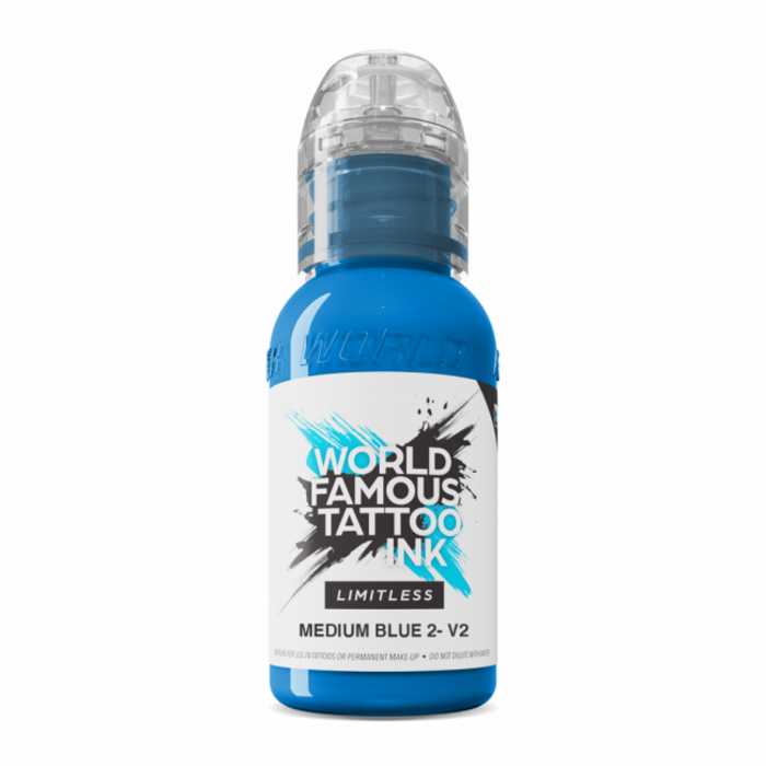 World Famous Limitless World Famous Limitless - Medium Blue #3 Tattoo Ink - 30 ml / 1 oz - Copy