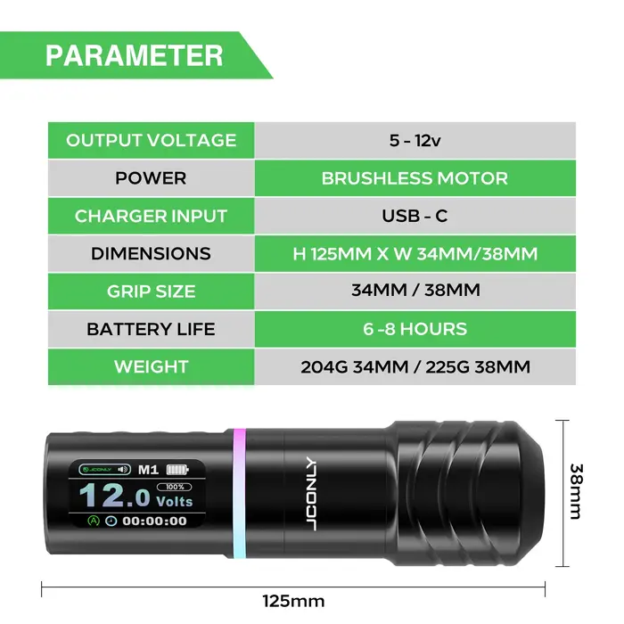 JCONLY EPOCH R4 Wireless Pen Machine 2 Batteries+2 Grips （3.5mm)