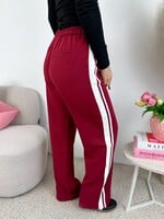 Dames pantalon H3766 bordeaux